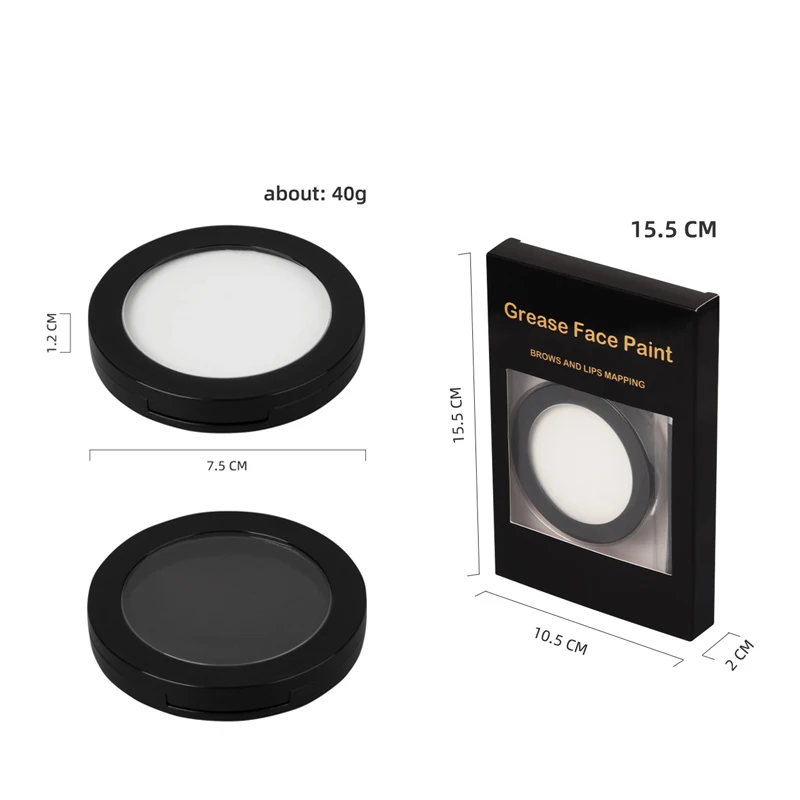 40 г белая/черная микроблейдинговая картографическая паста для перманентного