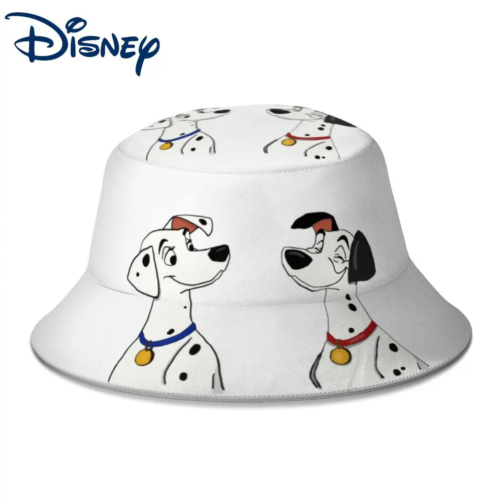 

Unisex Puppy Love 101 Dalmatians Bucket Hat Women Summer Sunscreen Panama Sun Cap Disney Men Outdoor Travel Fisherman Hat