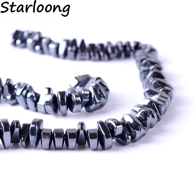 

1 упак./лот, натуральный камень, яркий черный цвет, неровная форма, свободные гематитовые бусины для самостоятельного изготовления браслета ожерелья