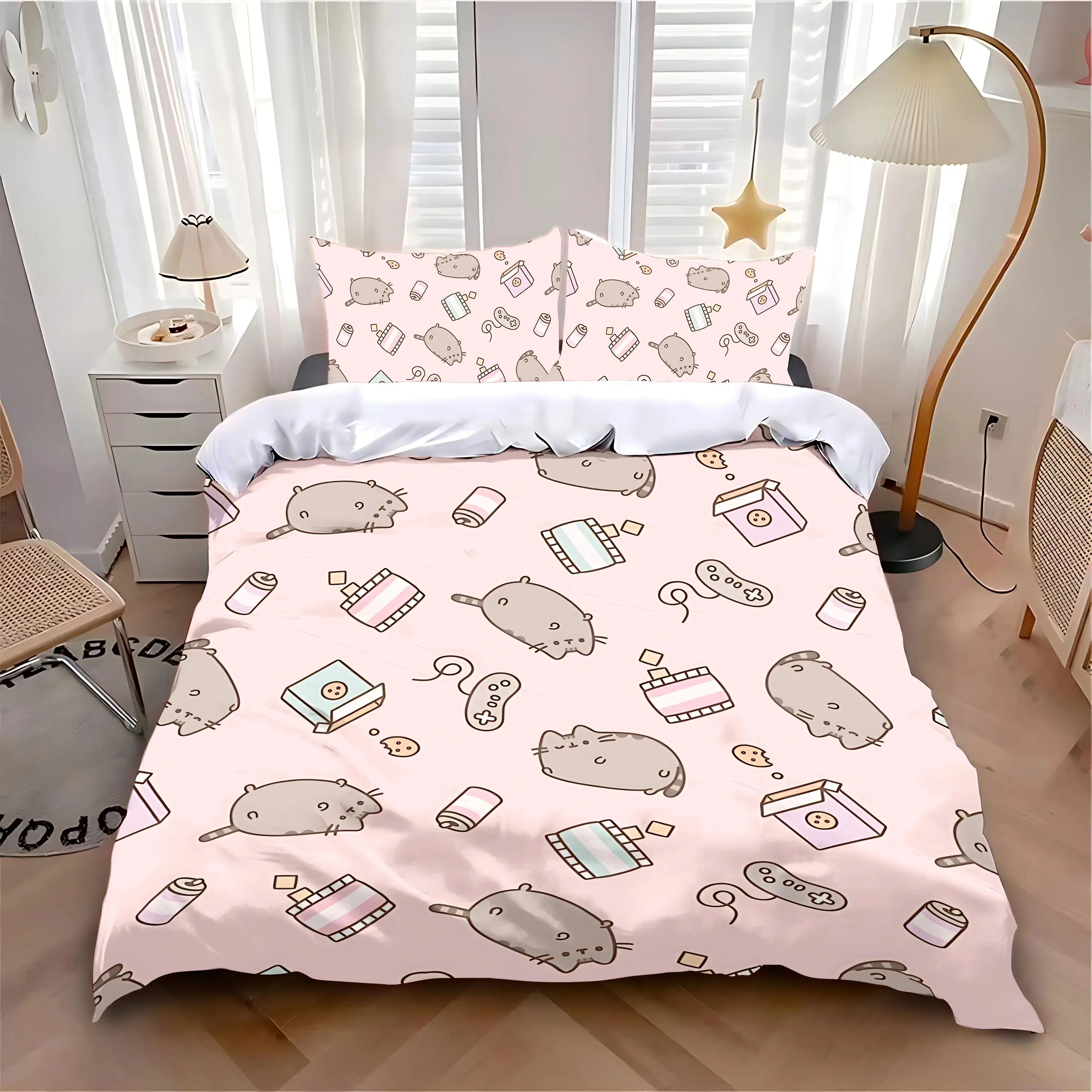 

MINISO Комплект постельного белья PusheenS 3 шт.