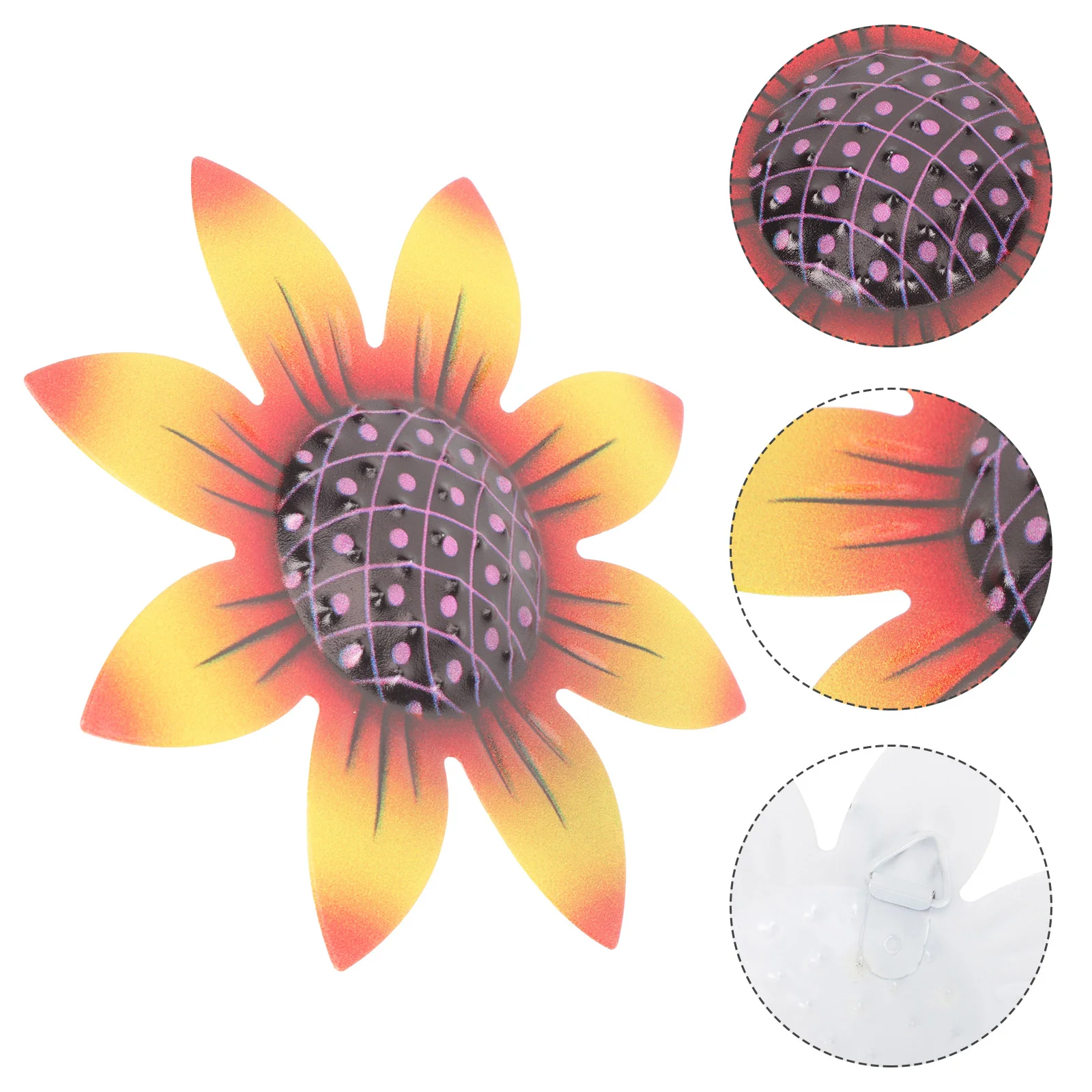 

Wall Metal Flower Sunflower Decor Flowers Sculpture Hanging Iron Inspirational Garden Welcome Decorations Sign Large Outdoor