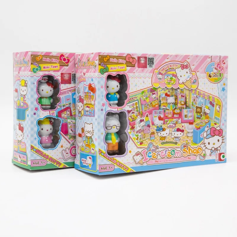 Hello Kitty магазин мороженого круглосуточный штабелируемые игрушки с видом на улицу