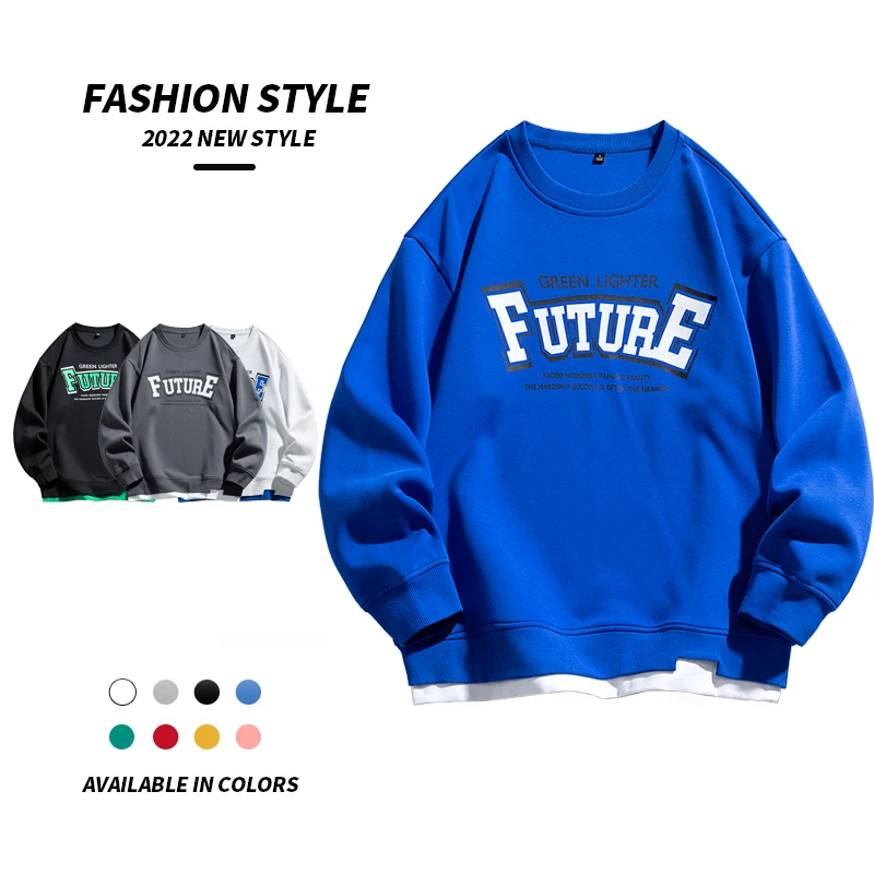 

Толстовка мужская с круглым вырезом, Модный свитшот с принтом, худи в японском стиле с длинным рукавом, Повседневная Уличная одежда, осень ...