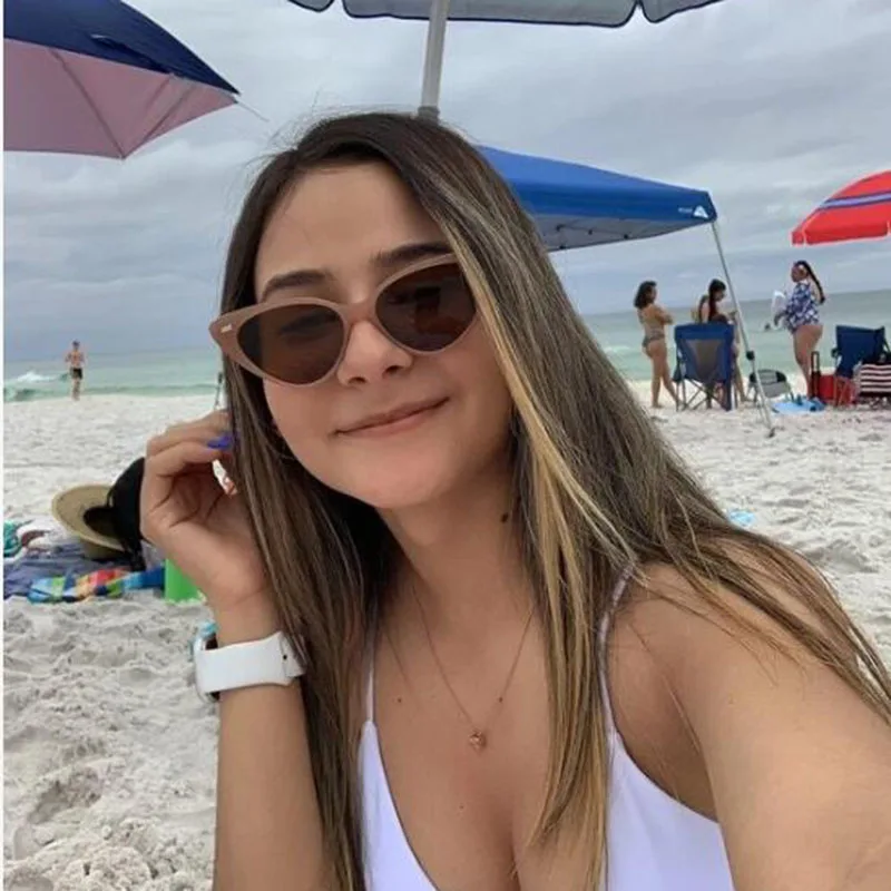 

Солнцезащитные очки женские, кошачий глаз, винтажные, Роскошные, дизайнерские очки, оправа для ПК