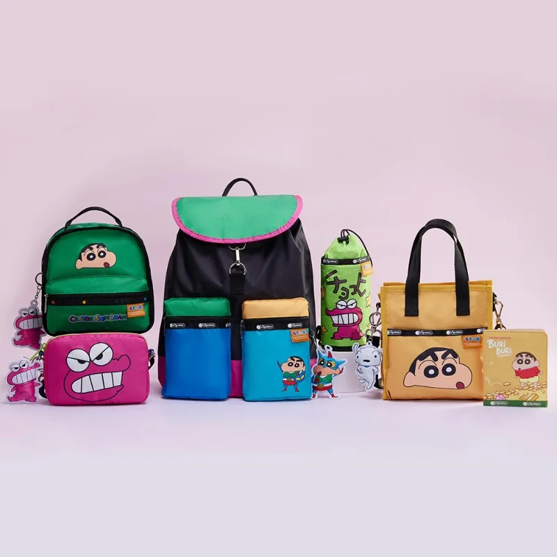 

New Lesportsac Anime Figure Printing Co Branded Crossbody Backpack Cute Women's Bag Cartoon Handbag Christmas Girl Gift
