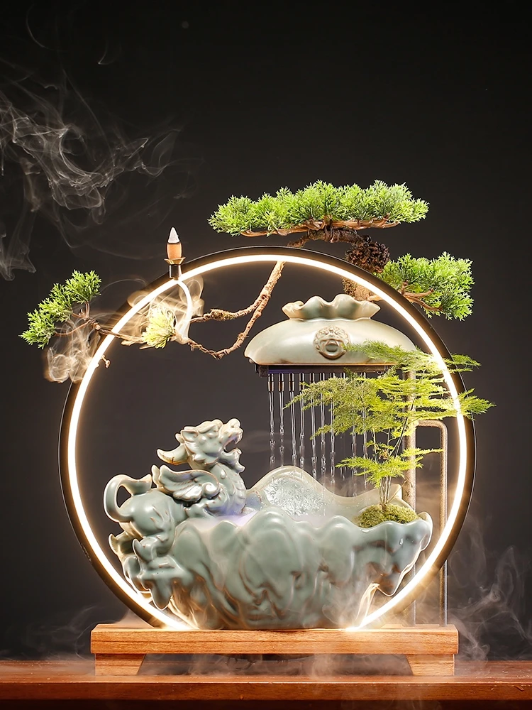 

Курильница для благовоний Lucky Pixiu, ароматизатор с водным орнаментом, креативное китайское украшение для дома, офиса, магазина, подарок для открытия