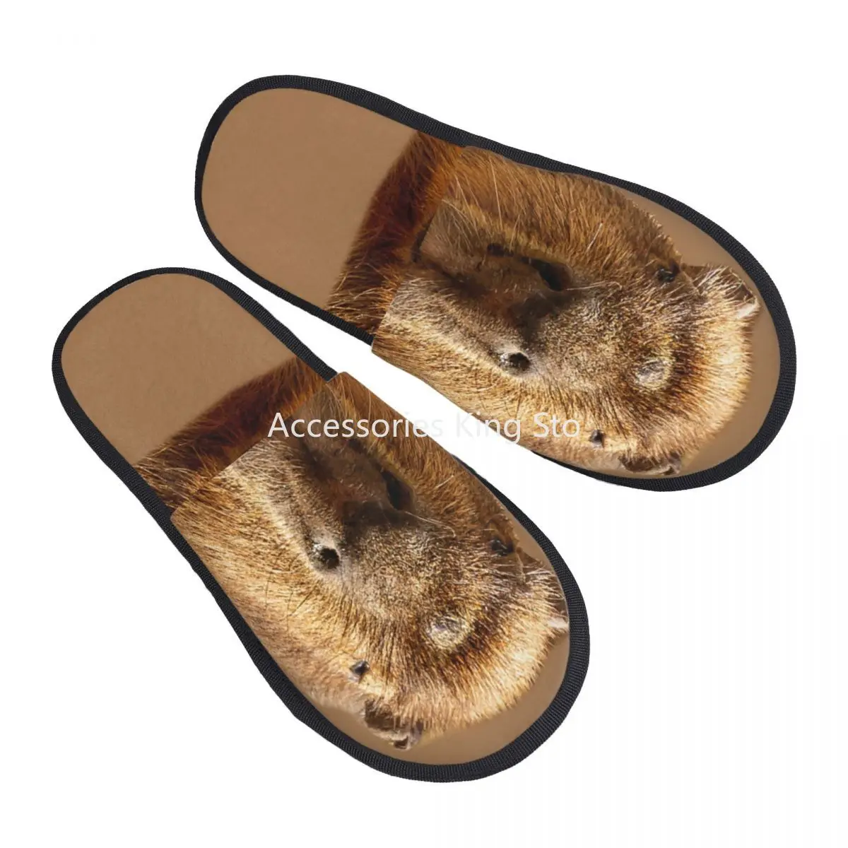 

Custom Women Capybara Dozing In The Sunshine Printing House Slippers Soft Warm Memory Foam Fluffy Slipper Indoor Outdoor Shoes