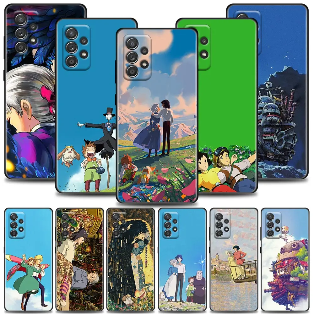 

Japan Anime Howl's Moving Castle Miyazaki Case For Samsung Galaxy A32 4G A33 5G Case A13 A23 A31 A02 A03 A22 Soft Silicone Cover