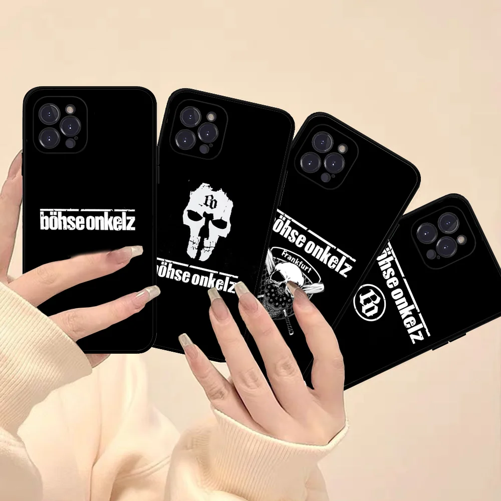 Чехол для телефона B-Bohse O-Onkelz Band силиконовый мягкий чехол Iphone 16 15 14 13 12 11 Pro Mini XS MAX Plus