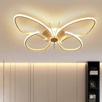 2022 sales leading ceiling lights butterfly shape led lamps dimmable childrens room home decor lamp shade bedroom kitchen luces