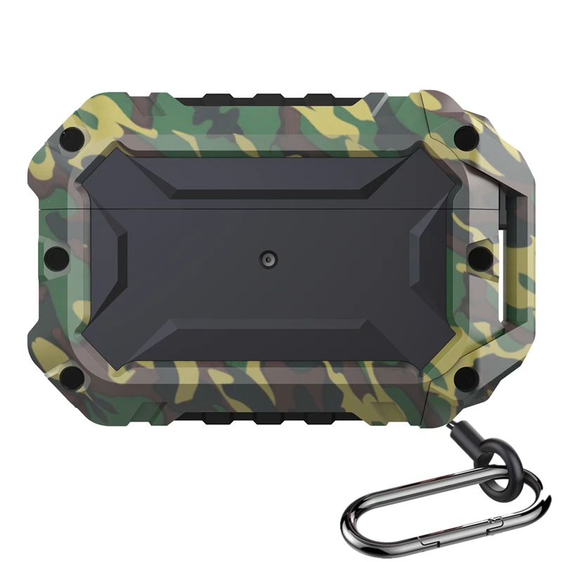 

Cover For Airpods pro Case Metal Anti-fall Cover For Apple AirPods 3 2 Case Cover Accessories Wireless Earphone With Keychain