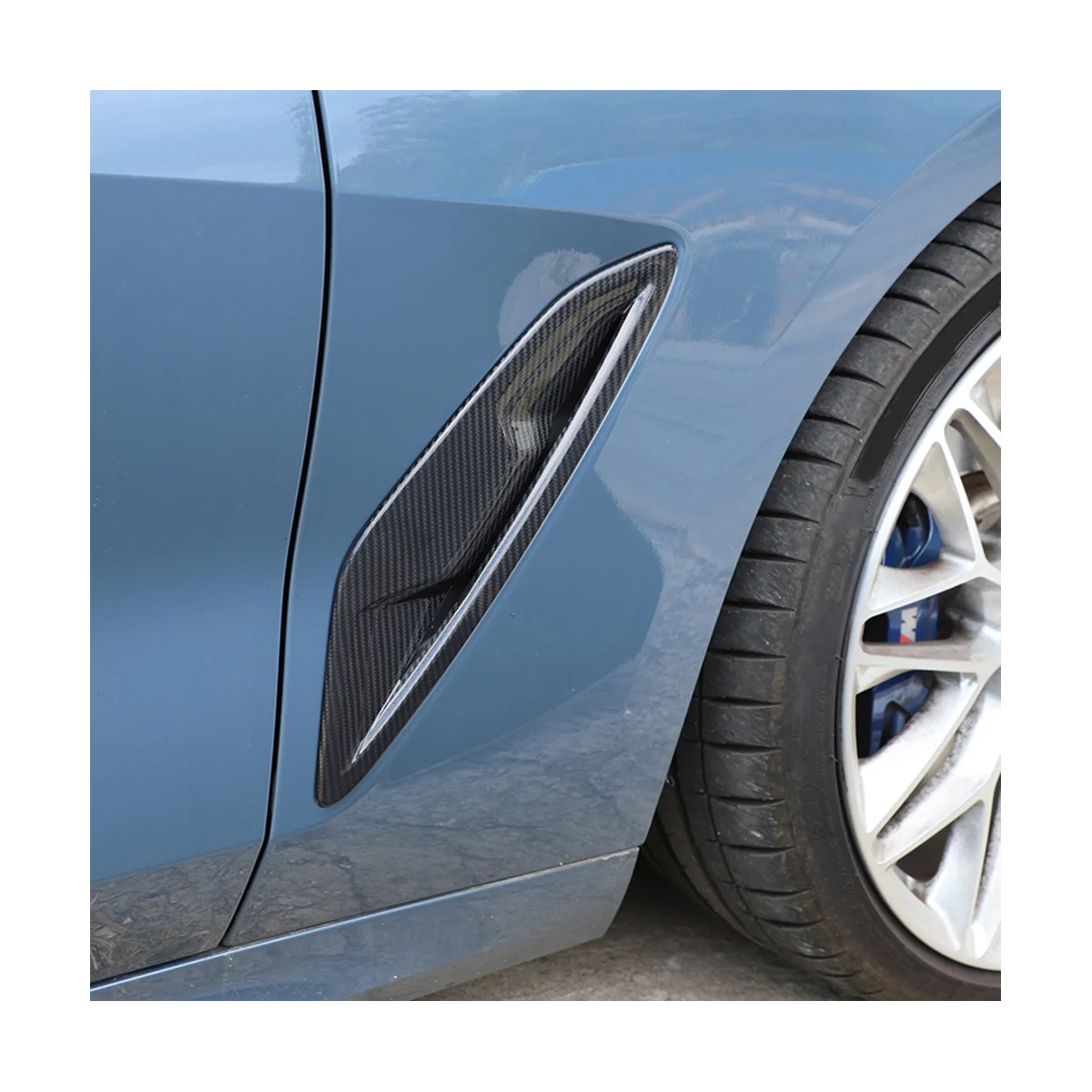 Для BMW 8 серии G14 G15 G16 2019-2022 сухое углеродное волокно боковое крыло автомобиля