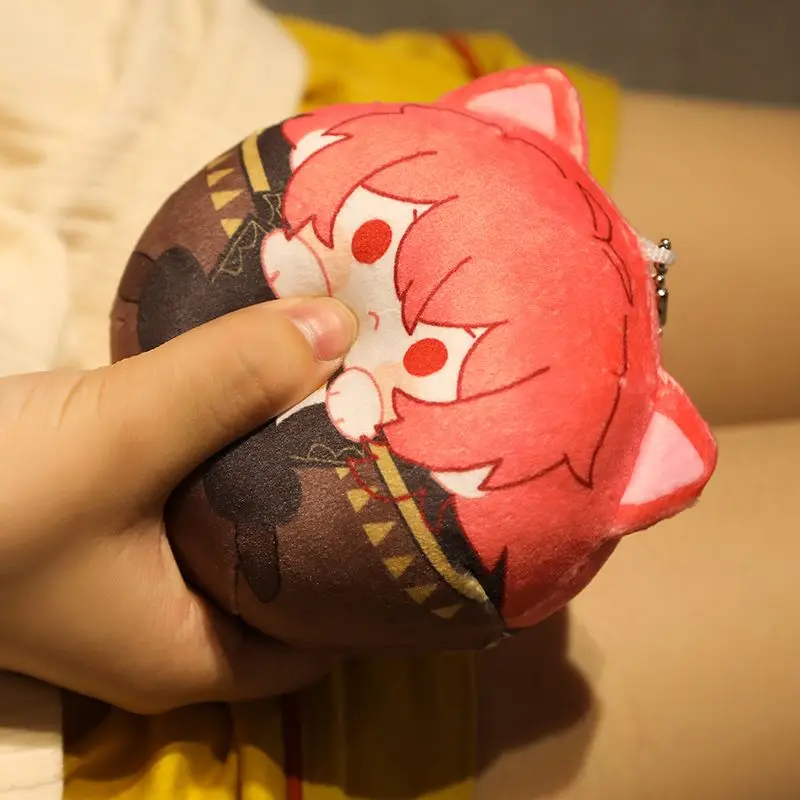 

Genshin Impact Plush Squeaking Keychain Hutao Xiao Tartaglia Wanderer Scaramuche Funny Stuffed Doll Pendant Backpack Accessories