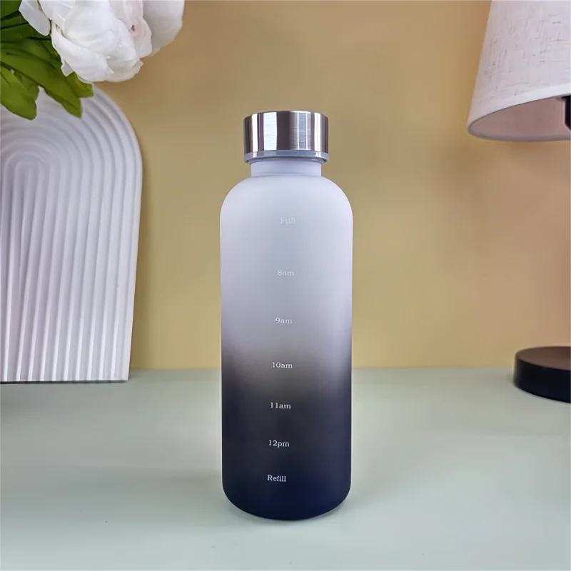 

Мотивационная Многоразовая Бутылка Для Воды 550 Мл С Маркером Времени, Для Фитнеса, Спорта, Путешествий, Герметичная, Матовая