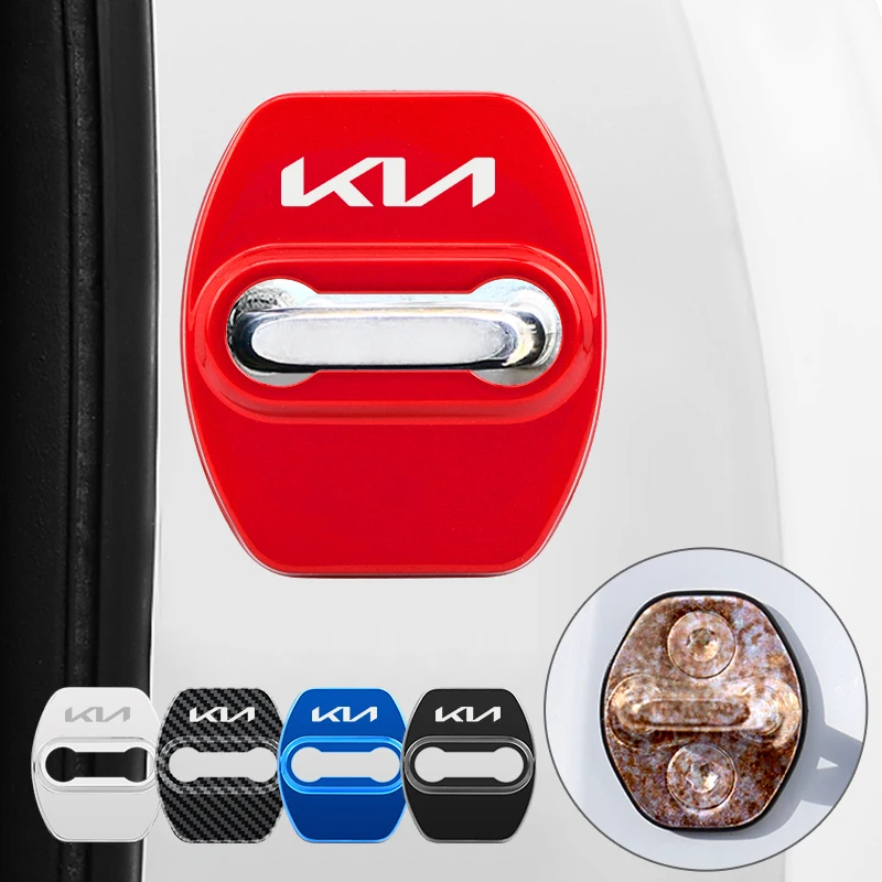 4 шт. защитный чехол для автомобильного дверного замка KIA Picanto K3 K5 K7 Rio Ceed Sportage Seltos