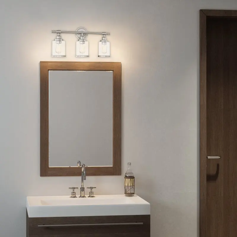 

3-Light Brushed Nickel Vanity Light