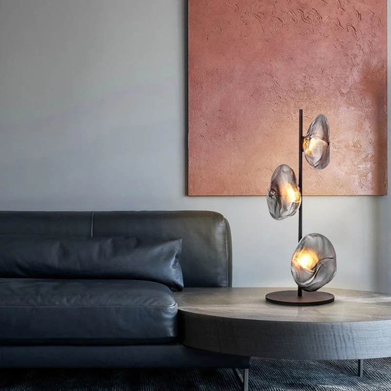 

Artistic Cloud Glass Table Lamps LED Lights Desk Lamps Modern Bedside Nightlight Home Decoration Living Room Decor for Bedroom