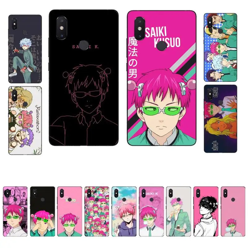 

MaiYaCa Japanese anime the disastrous life of saiki k Phone Case for Xiaomi mi 8 9 10 lite pro 9SE 5 6 X max 2 3 mix2s F1