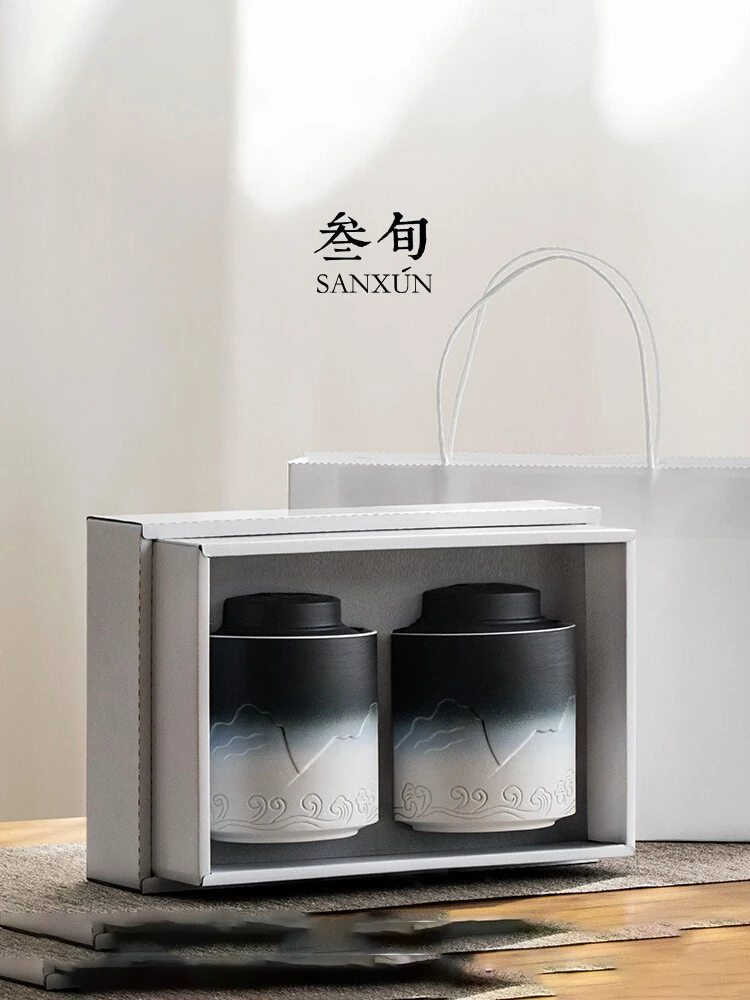 Sanxun Shanhaiguan банка для чая Бытовая хранения влагостойкий орнамент чайный набор
