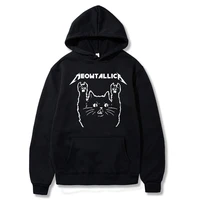 oversized sweatshirt tops 2022 new cute cat hot sale fashion style rock music print hoodies trend clothes mens hoodies