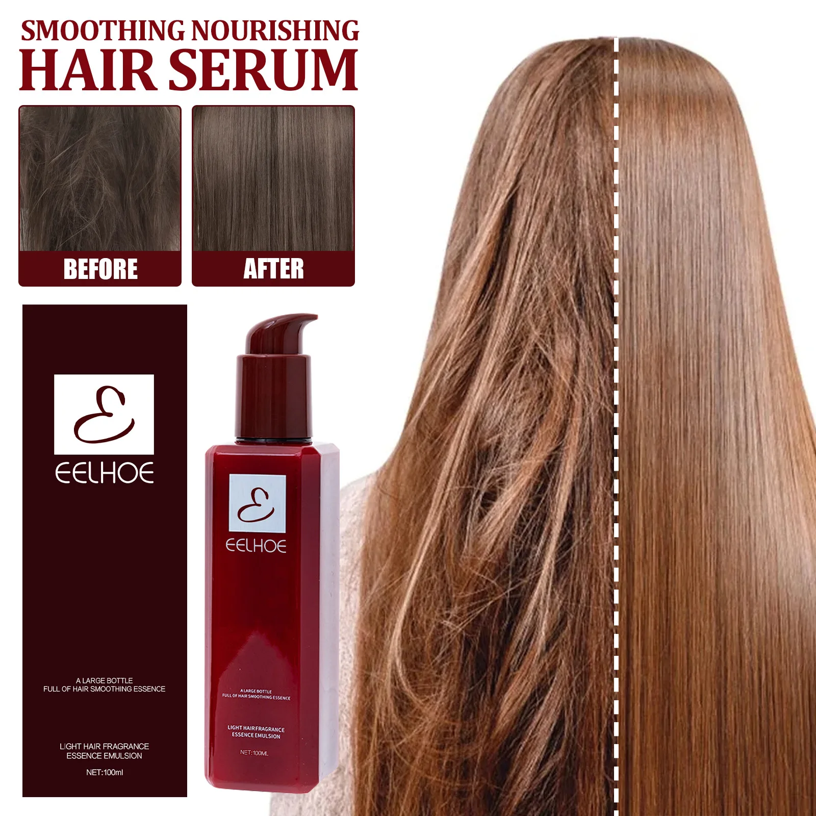 Hair Care Essence Split End Dry Repair Moist Fluffy hair Leave-in hair Care Essence Hair Care healthy and beautiful