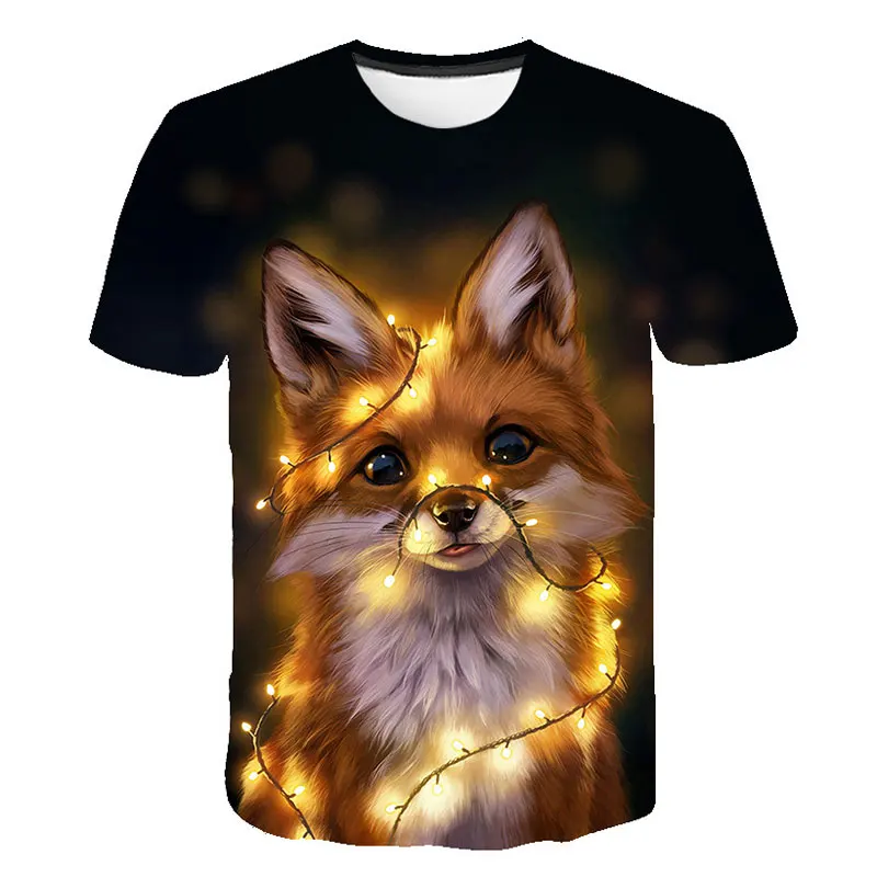 

Летняя футболка для мальчиков и девочек с милым мультяшным котенком, повседневный Забавный топ, рубашка, одежда с графическим рисунком, фут...