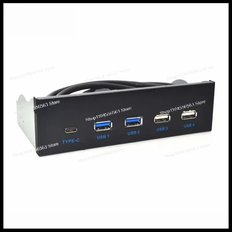 Фото Передняя панель USB 3.2 Gen2: отсек для оптического привода 10G, 2 порта USB 3.0 + 2.0 + Type-C / Type-E №3