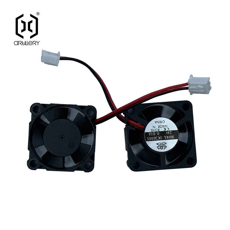 Originais da Impressora da Artilharia 3d Impressão Bocal Ventilador de Refrigeração 3010 e 4010 24v Turbo com 2.54 Terminal para Hornet Hotend Peças