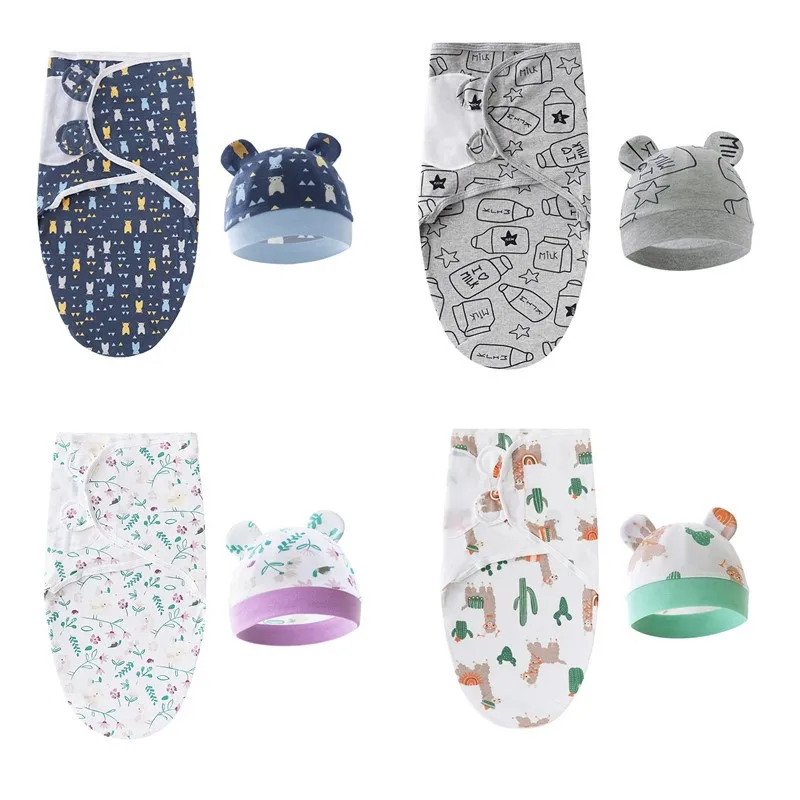 Хлопковая пеленка для новорожденных 0-3 месяцев комплект регулируемых пеленок