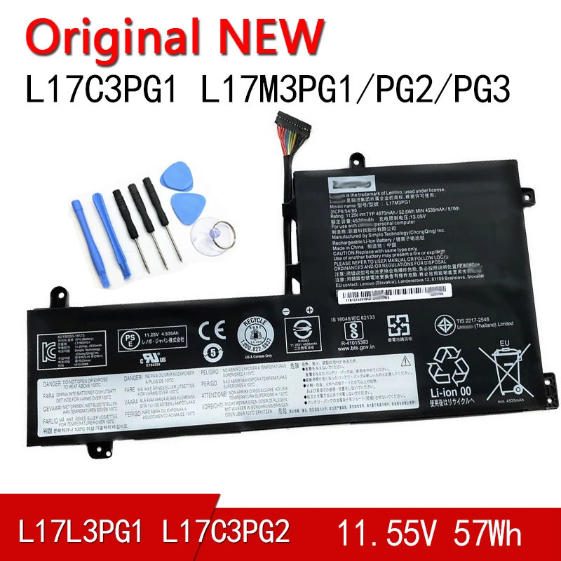 

Новый оригинальный аккумулятор L17C3PG1 L17L3PG1 L17M3PG1 L17M3PG3 L17C3PG2 для Lenovo Legion Y530 Y530-15ICH Y7000 Y7000P Y540