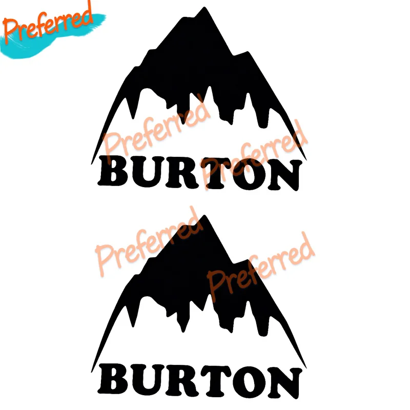 Фото 2 наклейки Burton - наклейки для лыж, сноуборда, фристайла, горных видов спорта, пудрового катания, с возможностью индивидуальной настройки размера. №4