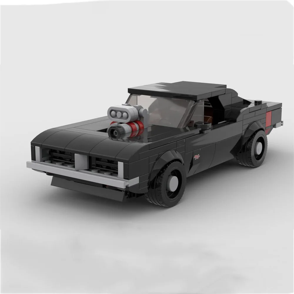 

Новый конструктор MOC Dodge Challenger Rt 1970 V2, совместим с конструктором Lego Super Sport, скоростной гоночный автомобиль, винтажная модель купе