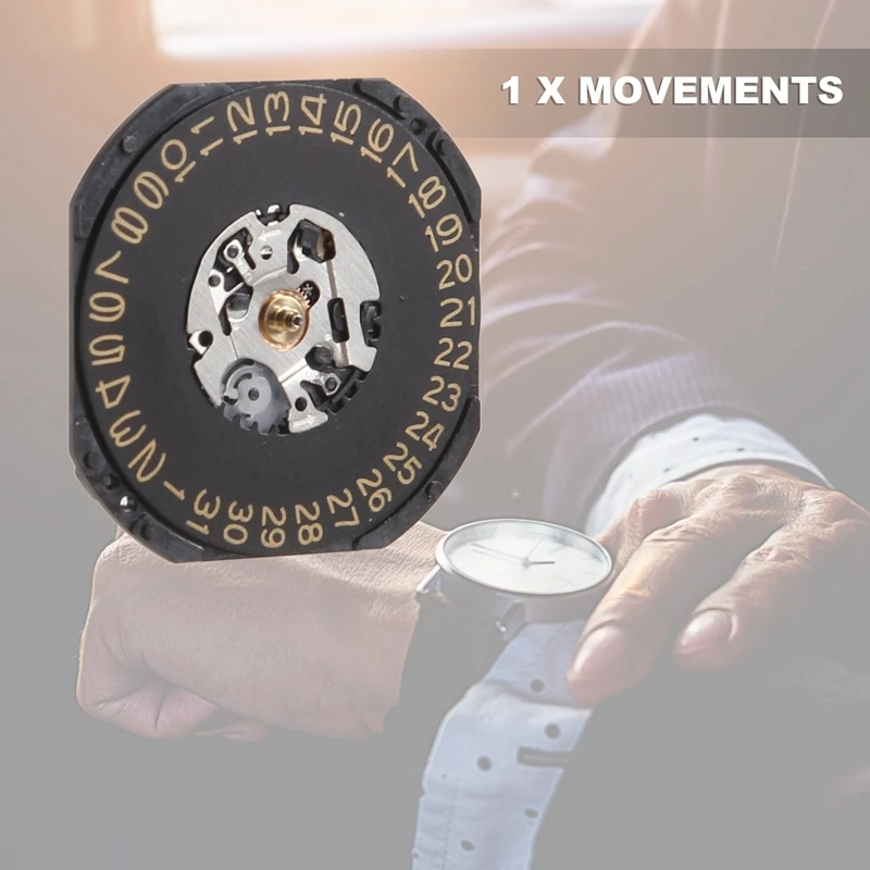 Кварцевый часовой механизм VX42 VX42E дата 3 '/4 5' без аккумулятора Запчасти для