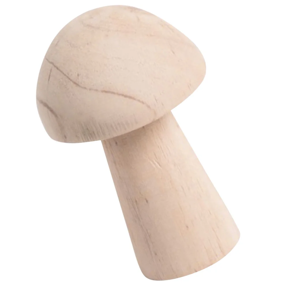 

Wooden Mushroom Ornament Blank Unfinished Mushroom Decor Small Mushroom Decoration