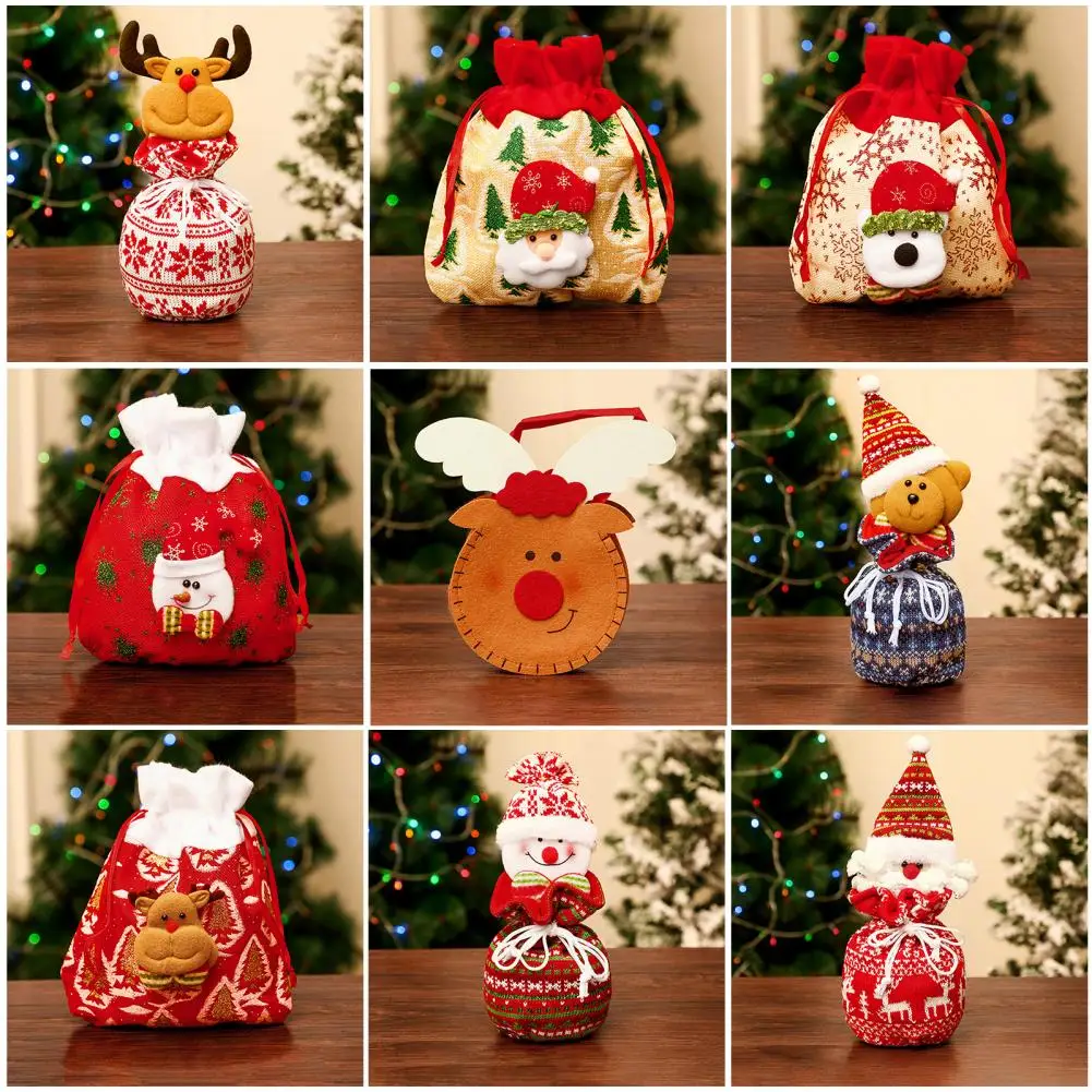 

Cute Cartoon Snowman Cookie Candy Self-Adhesive Plastic Bags For Biscuits Snack Baking Package Supplies Christmas Decor