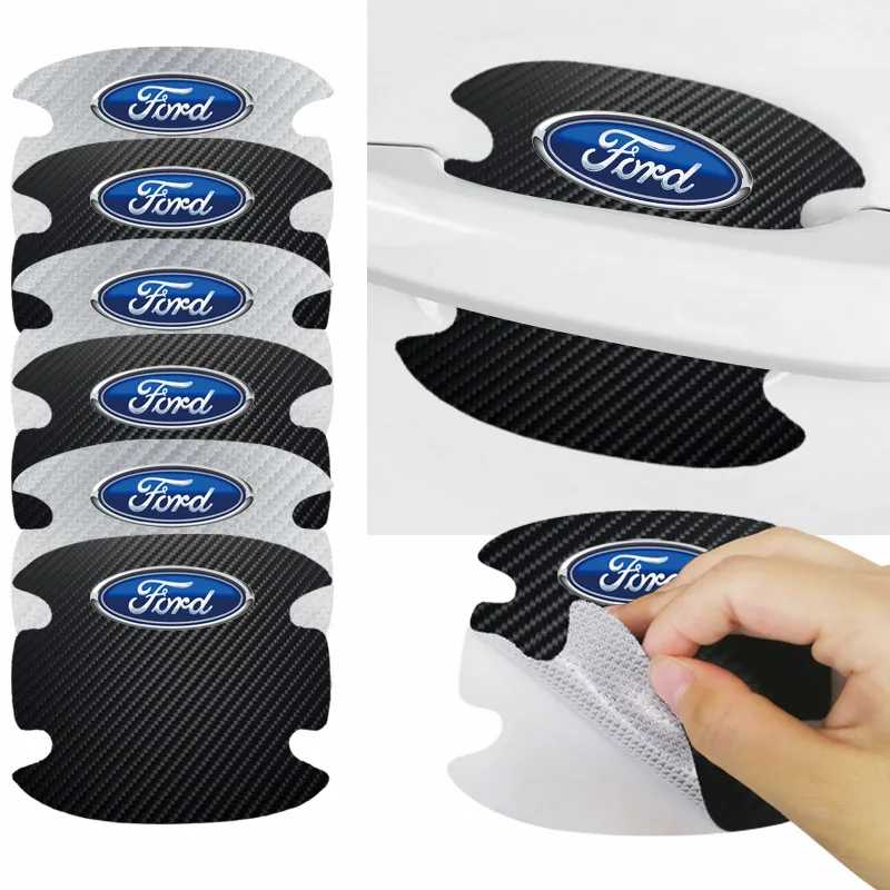 

Car Styling Door Handle Scratches Protector Films Sticker For Ford Focus Mondeo Kuga Fiesta MK7 Escort Explorer Edge 2 4 MK2 MK4