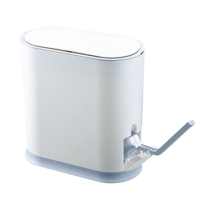 

Trash Bin Toilet Household Push-down Bucket with Lid Minimalist Creative Wastebasket Living Room Bedroom Chopsticks Bucket