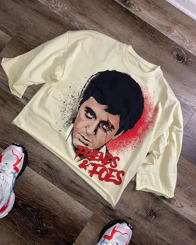 Футболка Y2K в стиле Харадзюку для мужчин и женщин хлопковая рубашка с графическим