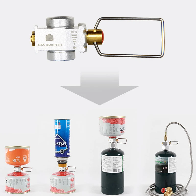 

Adapter Accessories Gas Filling Converter Inflatable Isobutane Battalion Relief Propane Adapter Tank Refill Butane Air Pressure