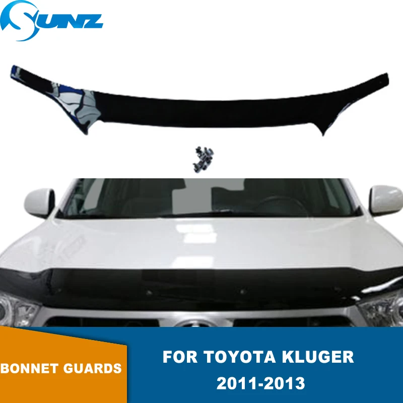 

Bonnet Protector Bonnet Guard For Toyota Kluger 2011 2012 2013 Smoked Tinted Hardened Hood Bonnet Deflector Bug Shield SUNZ