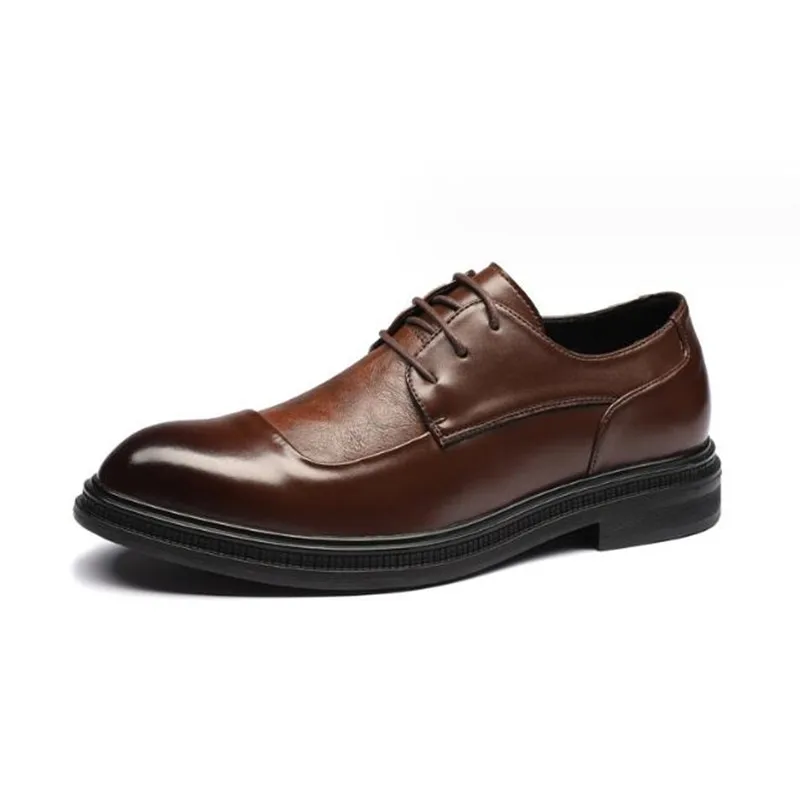 

Итальянские классические туфли, кожаные модные мужские туфли с острым носком, мужские официальные офисные туфли 2023, весенние роскошные черные оксфорды
