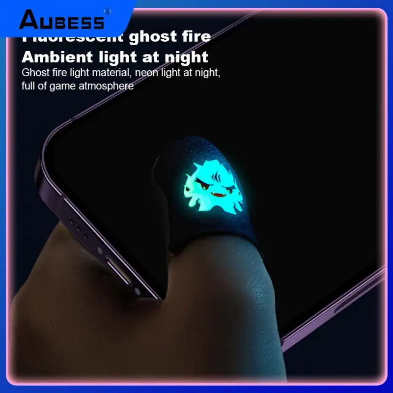 

Switch Accessories Anti-sweat Ghost Fire Luminous Switch For Peace Elite King Glory Game Finger Set Gamepad Trigger