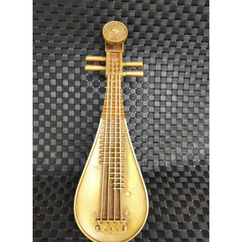 

Chinese Pure Brass Antique Pipa Insert Incense Burner