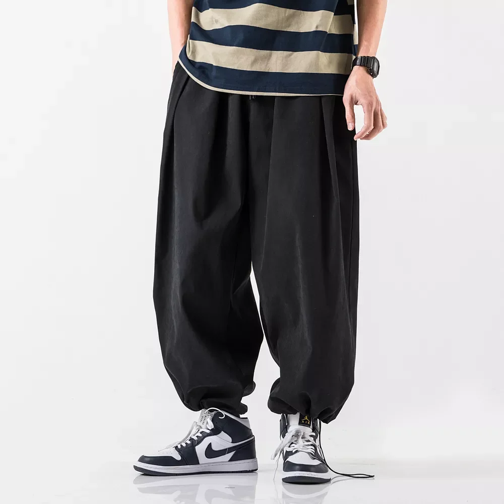 Streetwear Harem Pants Men's Baggy Jogging Sweatpants Male Crotch Wide Leg Pants Casual Men Trousers Dropshipping