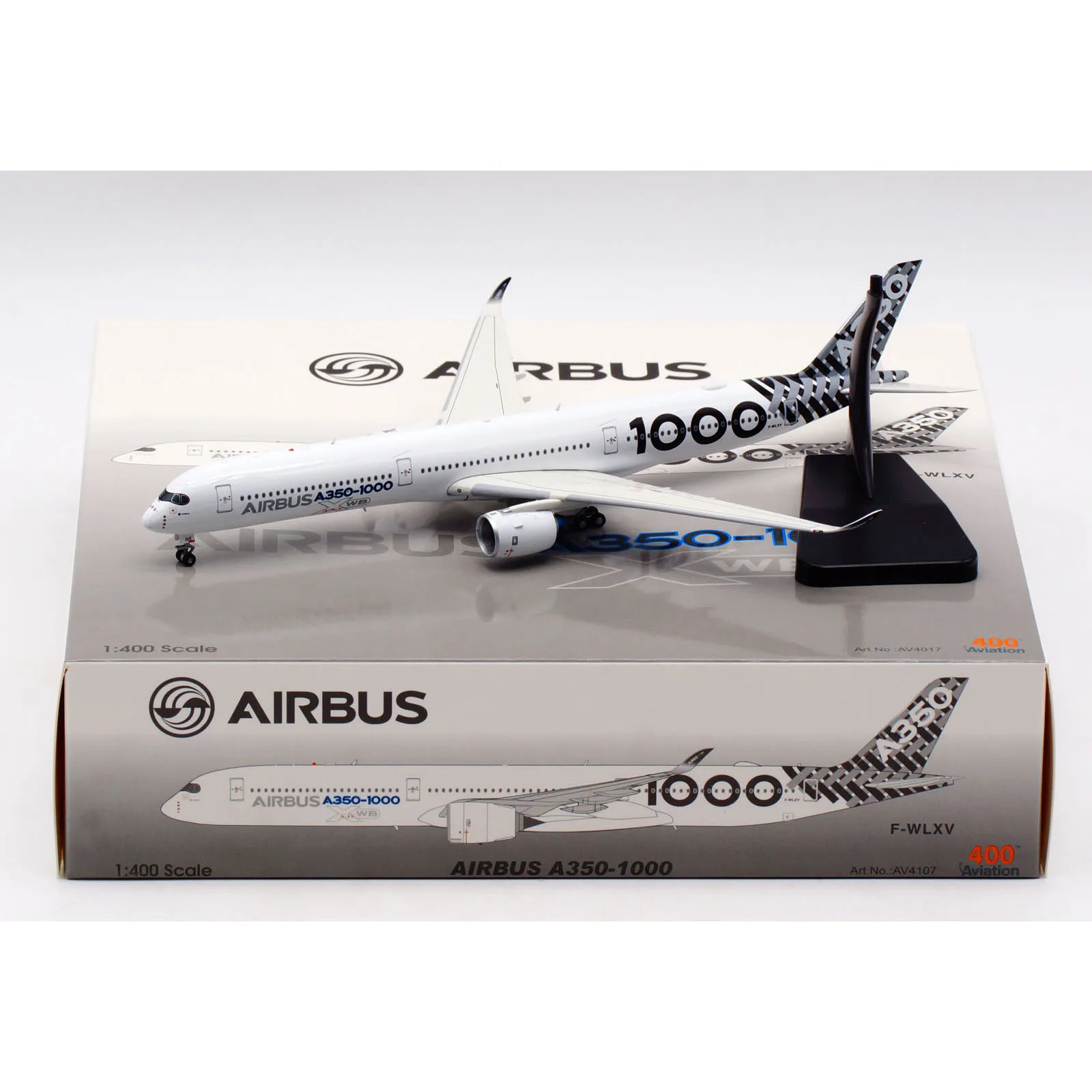 

AV4107 Alloy Collectible Plane Gift Aviation 1:400 Airbus "House Color" A350-1000 Diecast Aircraft Jet Model F-WLXV With Stand