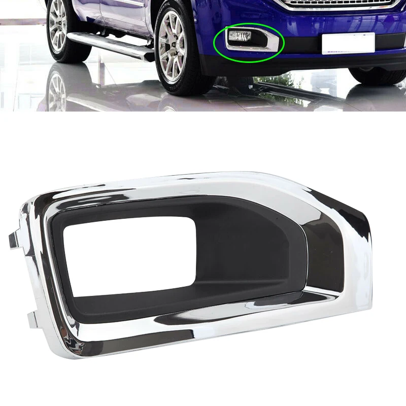 

Автомобильный внешний передний правый боковой бампер, противотумансветильник фара, облицовочная накладка, рамка, подходит для GMC Yukon XL Denali ...