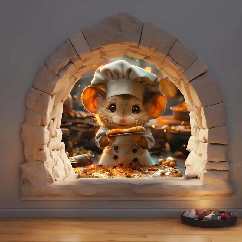 

Наклейка на стену Chef Mouse M1082