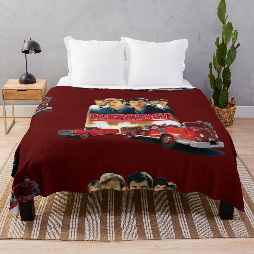 

Retro Vintage 70s Medical Drama EMERGENCY! Tribute Throw Blanket