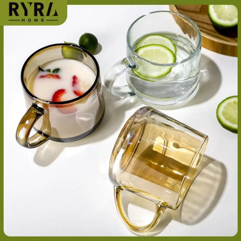 

Rustic Design Juice Cup 1pcs Beer Cup Resistant Water Cup Simple Drinkware Fashion Simple Cup Breakfast Cup Glass Glass Milk Cup