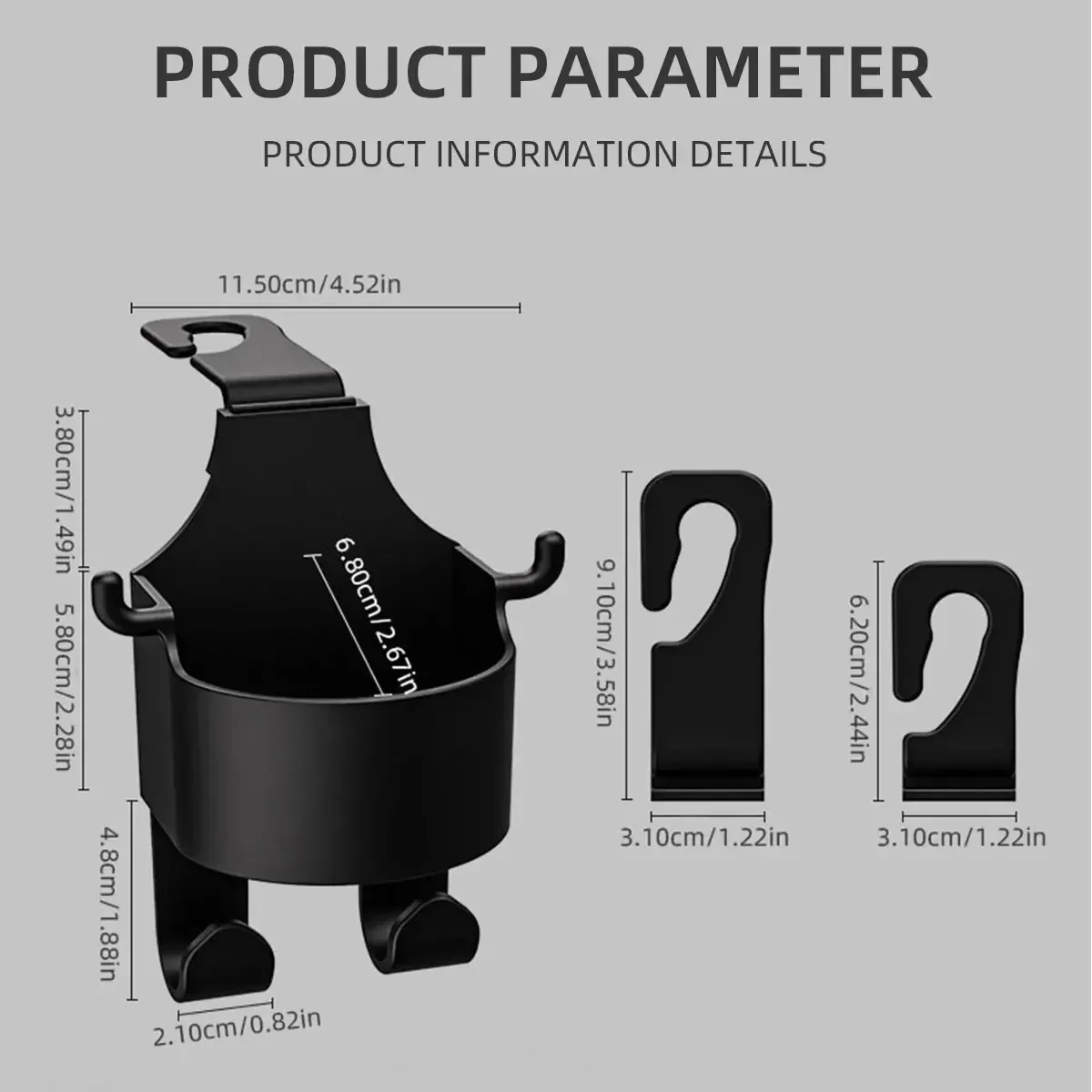 2/4 шт. крючок для заднего сиденья автомобиля вешалка хранения универсальный